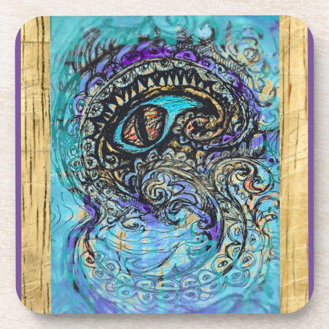 Porta-copo Olho de um Monstro do Mar (Frente)