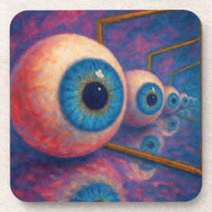Porta-copo "Olhos Além Do Sempre" - Um Retrato Surreal