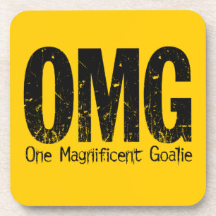 Porta-copo OMG: Um Goalie Magnífico (Hóquei)