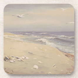 Porta-copo On the Beach (1879) - Vintage Coastal Art