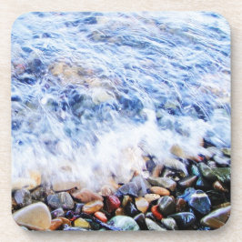 Porta-copo Onda de água azul