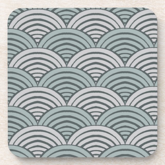 Porta-copo Ondas de Cinza de fazendeiros japoneses desenharam (Frente)