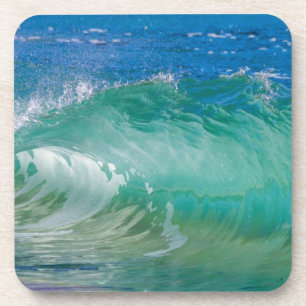 Porta-copo Ondas de Praia de Verão no Oceano Azul