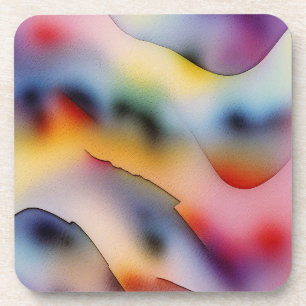 Porta-copo "Ondas Refratadas" Arte Abstrato Contemporânea