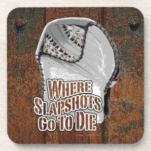 Porta-copo Onde Os Slapshots Vão Morrer (Hóquei)