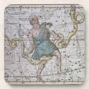 Porta-copo Ophiuchus ou Serpentarius, 'de um atlas celestial