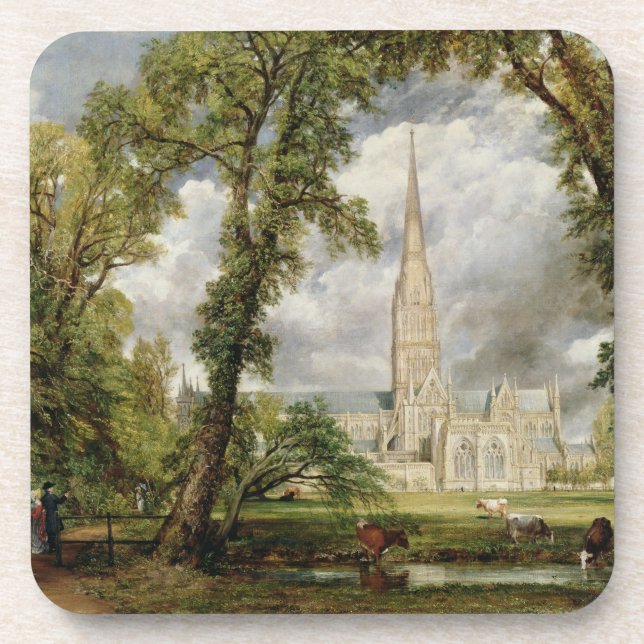 Porta-copo Opinião de John Constable | da catedral de (Frente)