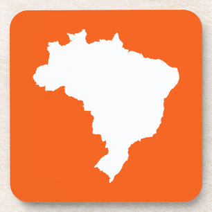 Porta-copo Orange Festivo Brasil em Emporio Moffa