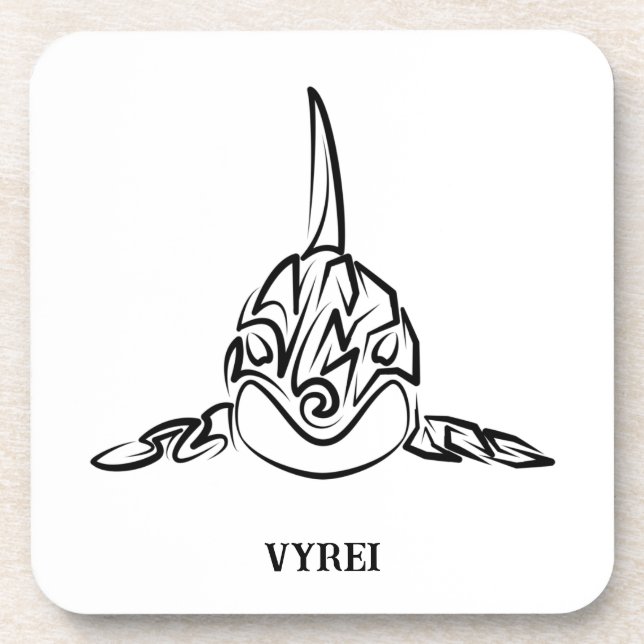 Porta-copo Orca Tribal Negra (Frente)