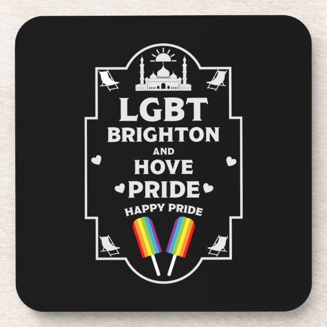 Porta-copo Orgulho Brighton e Hove (Frente)