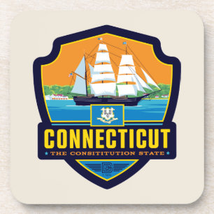 Porta-copo Orgulho de Estado Connecticut