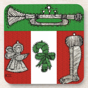 Porta-copo Ornamentos de Vintage