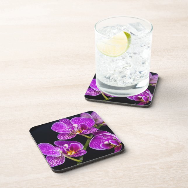 Porta-copo Orquídea roxa (Lado Direito)