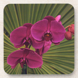 Porta-copo Orquídea Roxa Decorativa
