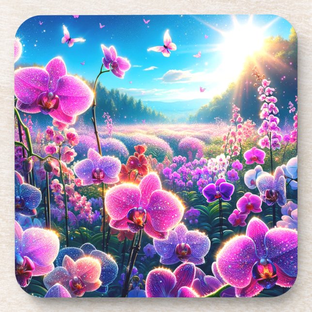 Porta-copo Orquídeas (Frente)