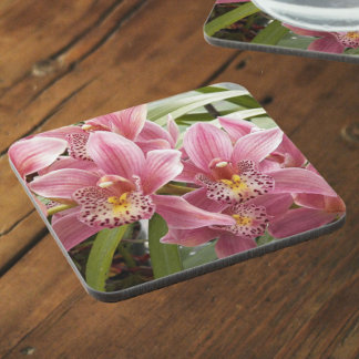 Porta-copo Orquídeas de Cymbidium Cor-de-rosa adorável