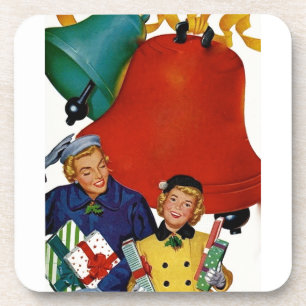 Porta-copo os anos 50 mamã e compra do Xmas da filha