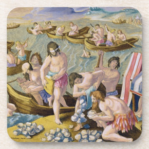 Porta-copo Os indianos que mergulham para pérolas, chapeiam