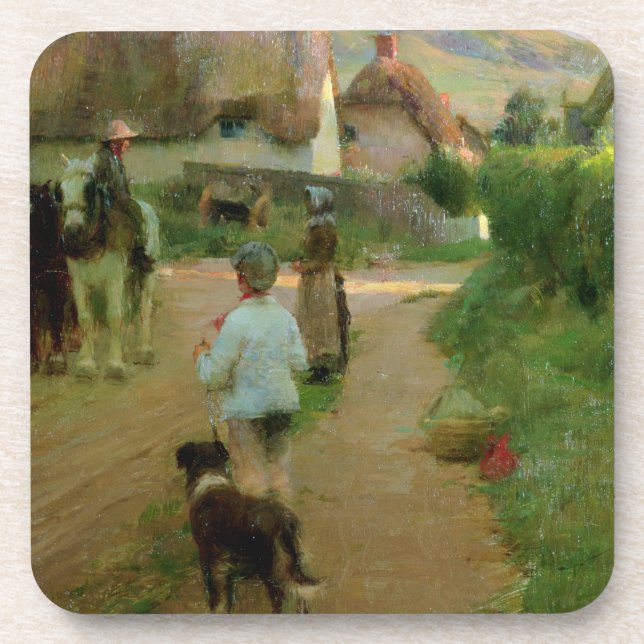 Porta-copo Os Loiterers, 1888 (óleo em canvas) (Frente)