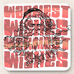 Porta-copo Os melhores votos de Papai Noel