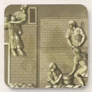 Porta-copo Os soldados romanos que constroem um forte,