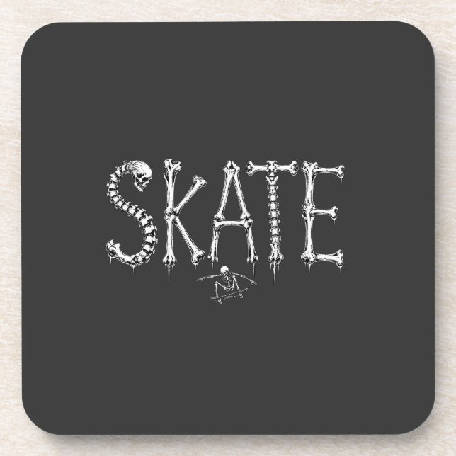 Porta-copo Ossos de skate esqueleto (Frente)