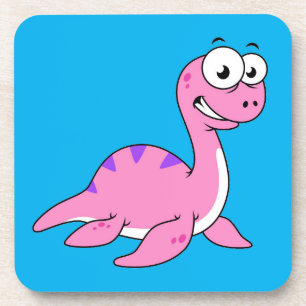 Porta-copo Ótima Ilustração Do Monstro Do Ness Loch.