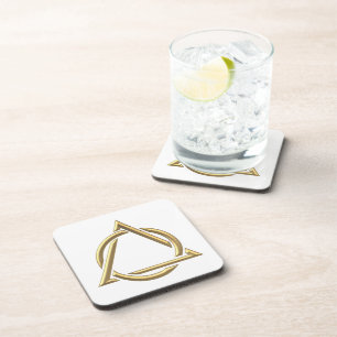 Porta-copo Ouro "3-D" Símbolo da Santíssima Trindade
