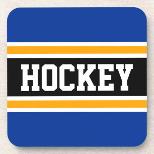 Porta-copo Ouro Marinho de esportivo HOCKEY Preto Amarelo