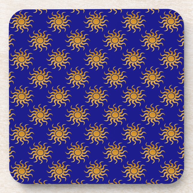 Porta-copo Ouro Sun Pattern de Shirley Taylor (Frente)