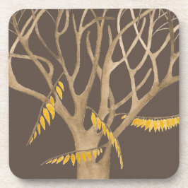 Porta-copo outono tardio em um conjunto de Portas copos