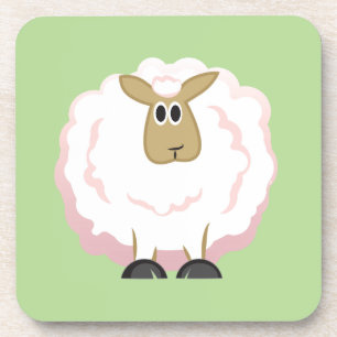 Porta-copo Ovinos Brancos Fluffy