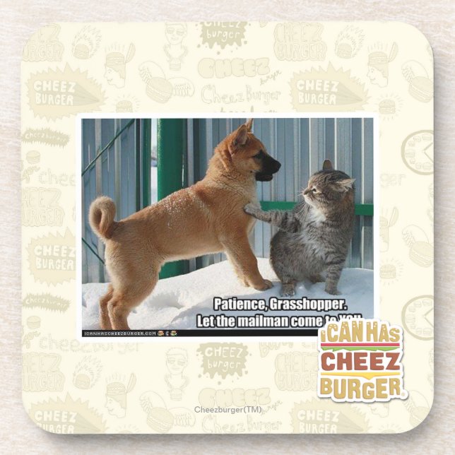 Porta-copo Paciência, gafanhoto (Frente)