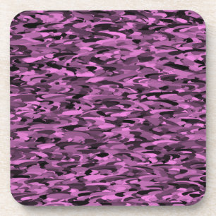 Porta-copo Padrão Abstrato Roxo Preto