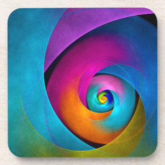 Porta-copo Padrão Azul Cor-de-rosa Abstrato Floral Moderno #1