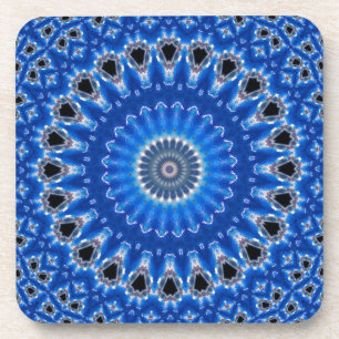 Porta-copo Padrão Azul Moderno Ilha Tropical Boho