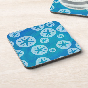 Porta-copo Padrão branco e azul do dólar de areia