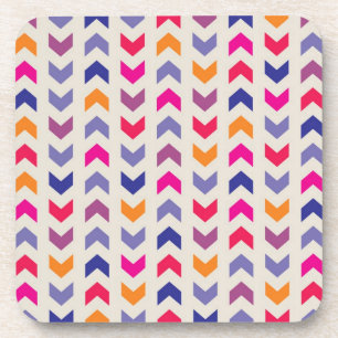 Porta-copo Padrão colorido Aztec Chevron
