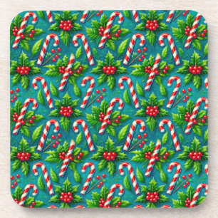 Porta-copo Padrão colorido de Natal