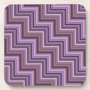 Porta-copo Padrão das escadas das faixas de Mauve