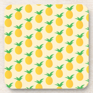 Porta-copo Padrão de abacaxi amarelo-claro