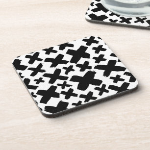 Porta-copo Padrão de abertura de tinta preta