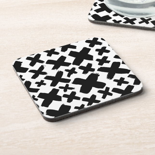 Porta-copo Padrão de abertura de tinta preta (Left Side)