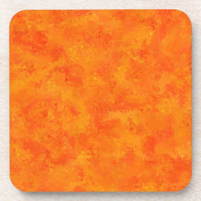 Porta-copo Padrão de Abstrato Laranja (Frente)