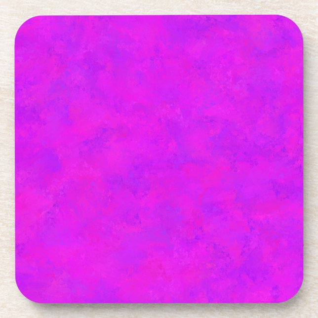 Porta-copo Padrão de Abstrato rosa púrpura (Frente)