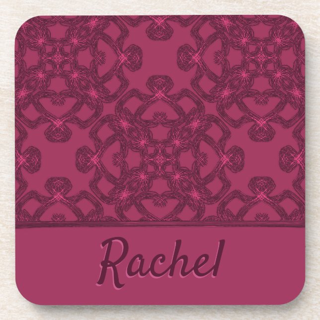 Porta-copo Padrão de amora personalizado (Frente)