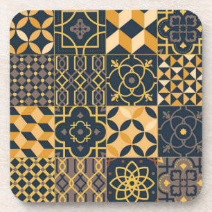 Porta-copo Padrão de azulejos cerâmicos