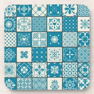 Porta-copo Padrão de azulejos cerâmicos