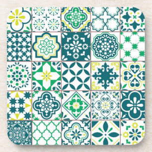 Porta-copo Padrão de azulejos cerâmicos