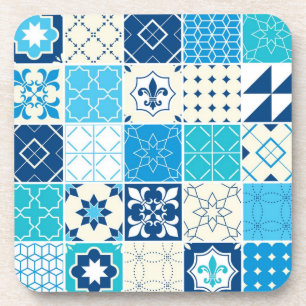 Porta-copo Padrão de azulejos cerâmicos